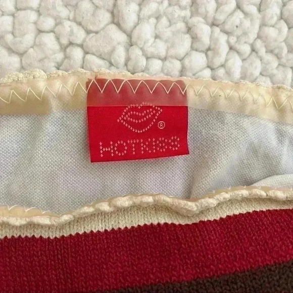 Hotkiss Knitted Striped Spaghetti Strap Tie Accent Bikini Set Size M - Picture 10 of 14